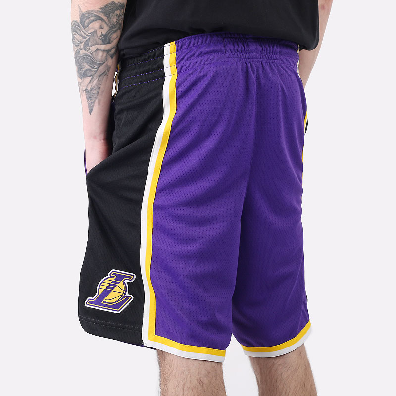 мужские фиолетовые шорты  Jordan Lakers Statement Edition 2020 NBA Swingman Short CV9564-504 - цена, описание, фото 5